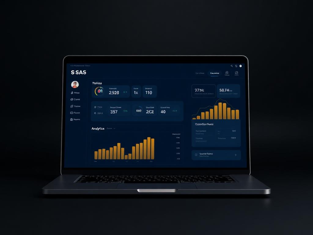SaaS analytics platform interface concept designed by PayNest Studio